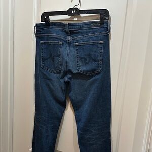 AG Adriano Goldschmied Dark Blue Prima Crop Ankle Jeans